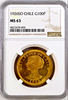 Chile Republic 1926 Gold Coin 100 Pesos NGC MS63 Diez Cóndores