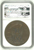 Swiss 1898  Ancient Bronze Medal Shooting Fest Neuchatel Eagle R-970e NGC MS65