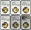 2013-2017 Austria Gold Set 5 Coins Wildlife in our Sights NGC PF70