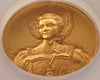 Swiss 1963 Gold Plated Bronze Shooting Medal St Gallen Luzern Woman NGC MS65