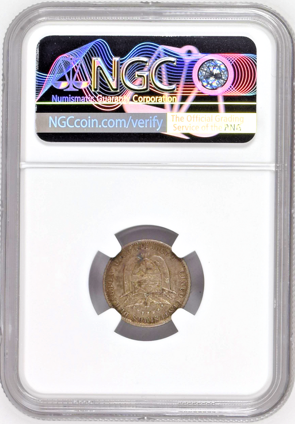 1904 Panama 5 Centesimos de Balboa Silver Coin NGC