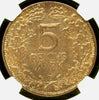 Germany 1925 D Weimar Republic Silver 5 Reichsmark Rhineland Thaler NGC MS63