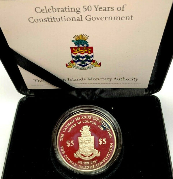 2009 Cayman Islands $5 Silver 50th Anniv. Constitution Mintage-300 No Reserve_40