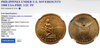 1908 Philippines Under US Sovereignty 1/2 Centavo Bronze NGC PF64 Mintage-500