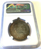 Rare Swiss 1896 Shooting Medal Vaud Yverdon Bronze silvered R-1599a NGC MS63