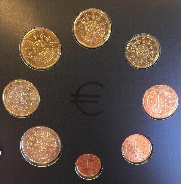 Portugal 2004 Complete Official Euro Proof Set 8 Coins COA