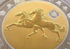 2002 Ghana 1/2 kilo Silver Gold plated 1000 Sika Year of the Horse NGC PF67