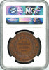Rare Swiss 1887 Bronze Shooting Medal Geneva R-631c Mintage-300 NGC MS64 Geneve