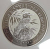 Australia 1992 Silver Coin 30 Dollars KooKaburra Bird 1 kilo Coin NGC MS68
