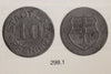 Germany Notgeld Coin 10 Pfennig Linz Rheinprovinz Lamb-287.1 Kriegsgeld NGC AU58
