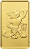 2011 Russia 100 Roubles Gold Rectangular Coin Olympic Leopard Mascot NGC MS70