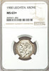 1900 Lichtenstein Silver Coin Krone Prince Johann II NGC MS63+