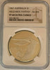 1967 Australia Proof Silver $1 Swan Pattern Dollar Meszaros Fantasy NGC PF68