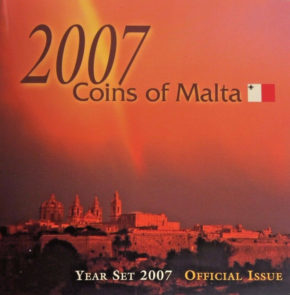 2007 Malta 8 Coins Official Set Special Edition Fish Flowers Bird Crab Ballottra