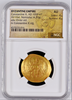Byzantine Empire Gold Histamenon Constantine X Constantinopolis Christ NGC AU
