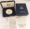 2002 W 1oz Proof Silver Coin $1 American Eagle United States Box and Certificate