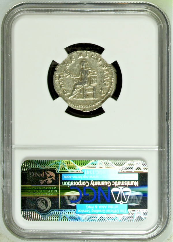 Roman Gordian III AD238-244 Antoninianus Double Denarius Apollo seated NGC VF