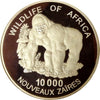 1996 Zaire 26oz Silver 10000 Nouveaux Zaïres Gorilla Wildlife of Africa NGC PF67