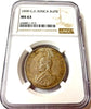 German East Africa 1890 Silver Coin 1 Rupie Emperor Wilhelm II NGC MS63