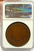 Netherlands 1888 Bronze Medal Amsterdam Zoo 50th Anniversary NGC MS66