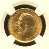 South Africa 1927 SA Gold Coin Full Sovereign King George V NGC MS63