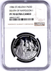 St. Helena & Ascension Island 1986 1oz £50 Platinum Death of Napoleon I NGC PF70