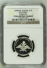 2009 Russia Silver 1 Rouble Armed Forces Russian Fed. AIR Force Emblem NGC PF66