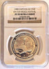 Switzerland 1988 Silver 50 Francs Shooting Thaler Aargau Brugg NGC PF70