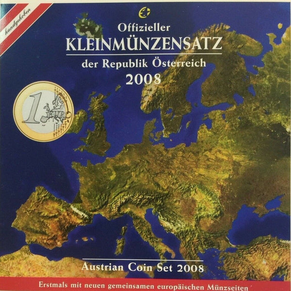 Austria 2008 Official Euro Set 8 Coins Special Edition