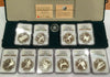 Canada 1985-1987 Set 10 Silver Coins Calgary Olympic Winter Games NGC PF66-68