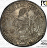 1609 Saxony Silver Thaler Dav-7566 Christian II Johann Georg I August PCGS AU58
