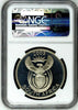 South Africa 2003 Set 4 Silver Coins Rhinoceros Wildlife Rhino NGC PF66-69 Rare
