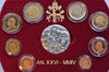 Vatican 2004 Pope John Paul II Euro Set 8 Proof Coins, Silver Medal Box COA