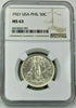 1921 Philippines Under US Sovereignty 50 Centavos Silver Manila Mint NGC MS63