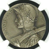 Swiss 1902 Silver Shooting Medal Aargau Brugg R-28b M-24 NGC MS63 Mintage-530