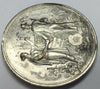 Rare Swiss 1894 Silvered Shooting Medal Vaud Lausanne 39mm R-1590b