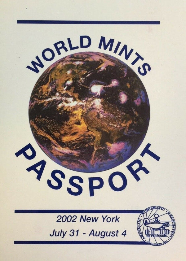 2002 ANA World Mint Passport 111th Convention New York coins from 18 countries