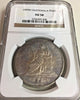 1895 Guatemala Republic Silver Coin Peso Seated Justice NGC AU58