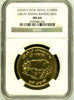 Nepal Shah Dynasty 1974 Gold 1000 Rupee Indian Rhinoceros Conservation NGC MS66