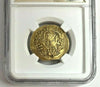 Byzantine Empire Gold Hyperpyron Archangel Michael VIII Virgin Christ NGC AU