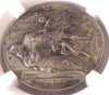 Swiss 1913 Silver Shooting Medal Nidwalden Buochs R-1034c Man Woman NGC MS63