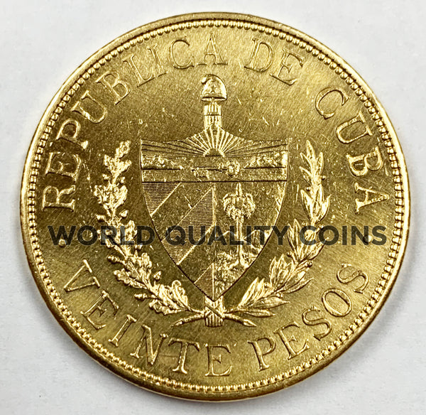 Cuba 1915 20 Pesos José Martí Coin