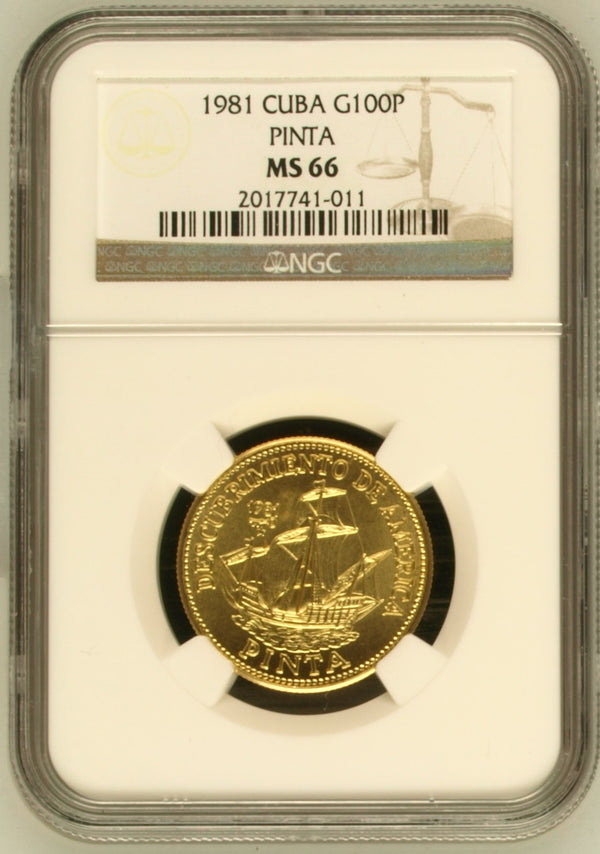 Cuba 1981 100 Pesos Pinta Coin